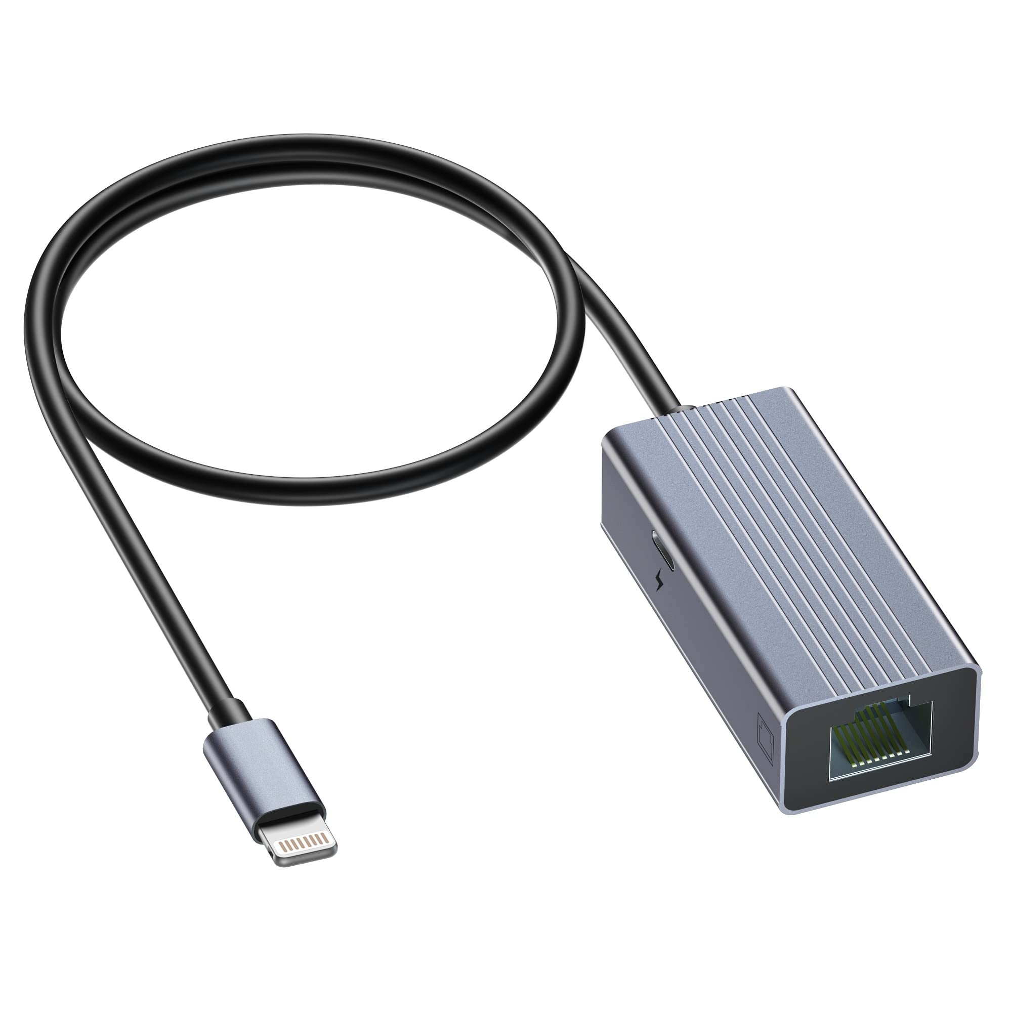 IVSHOWCO Lightning to RJ45 Ethernet Adapter for iPhone & iPad | MFi Certified