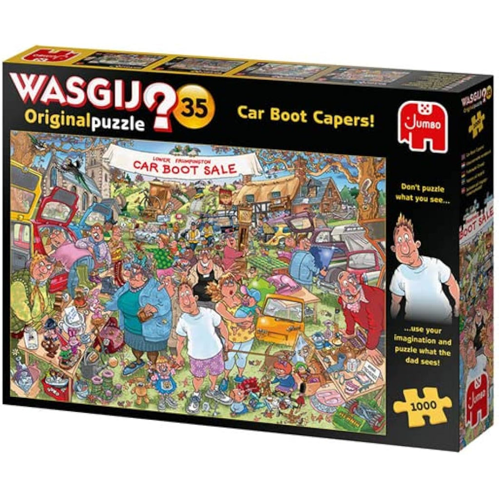 Wasgij Original 35 Car Boot Capers 1000 Piece Jigsaw Puzzle for Adults