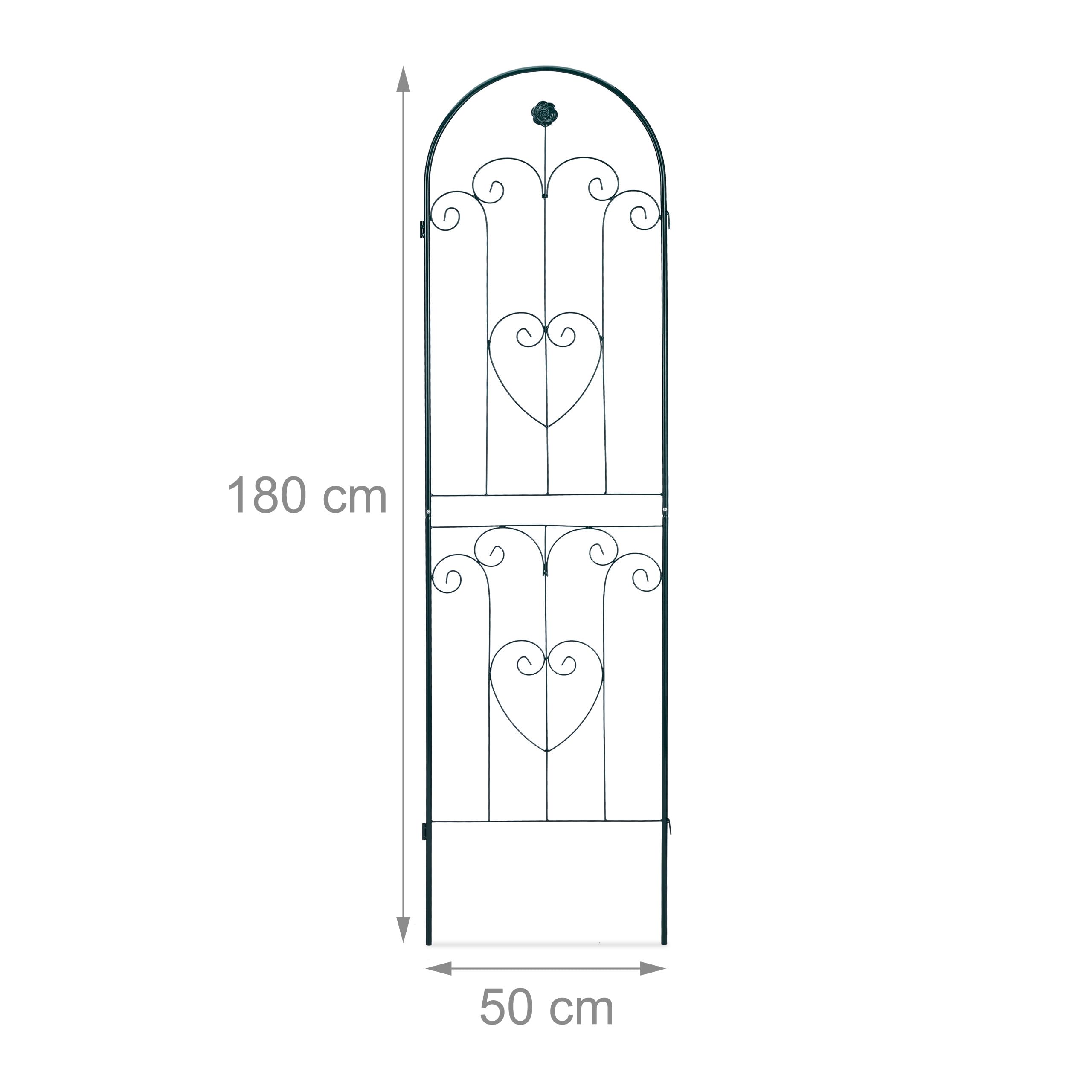 Relaxdays Metal Garden Trellis Set of 2 – 180cm Vintage Climbing Aid