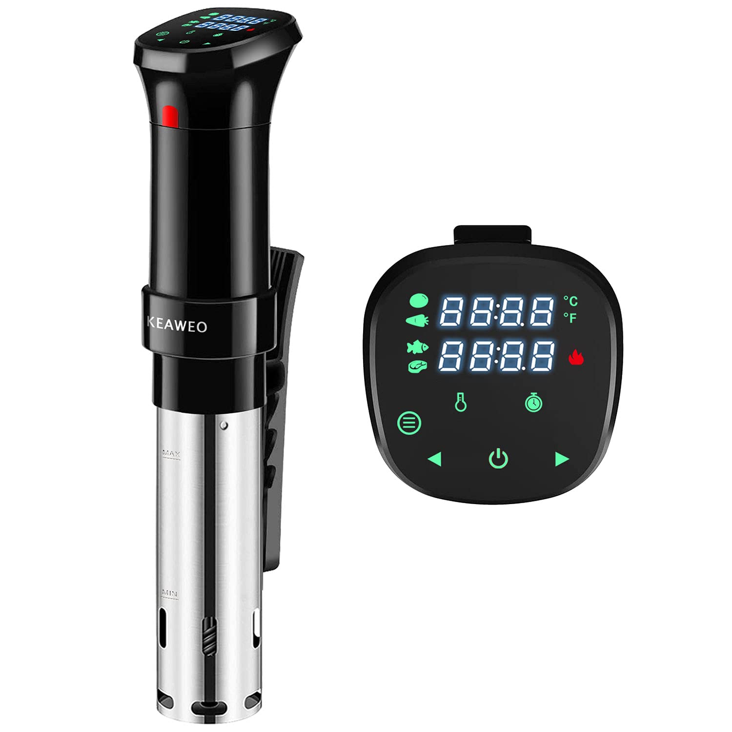 KEAWEO Sous Vide Machine | 1100W Thermal Immersion Circulator | Stainless Steel