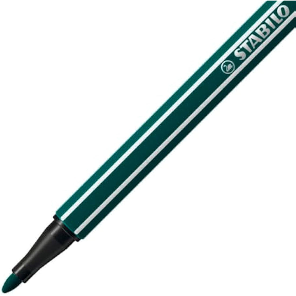STABILO Pen 68 Premium Fibre-Tip Pens - ARTY Tin of 40 Assorted Colours