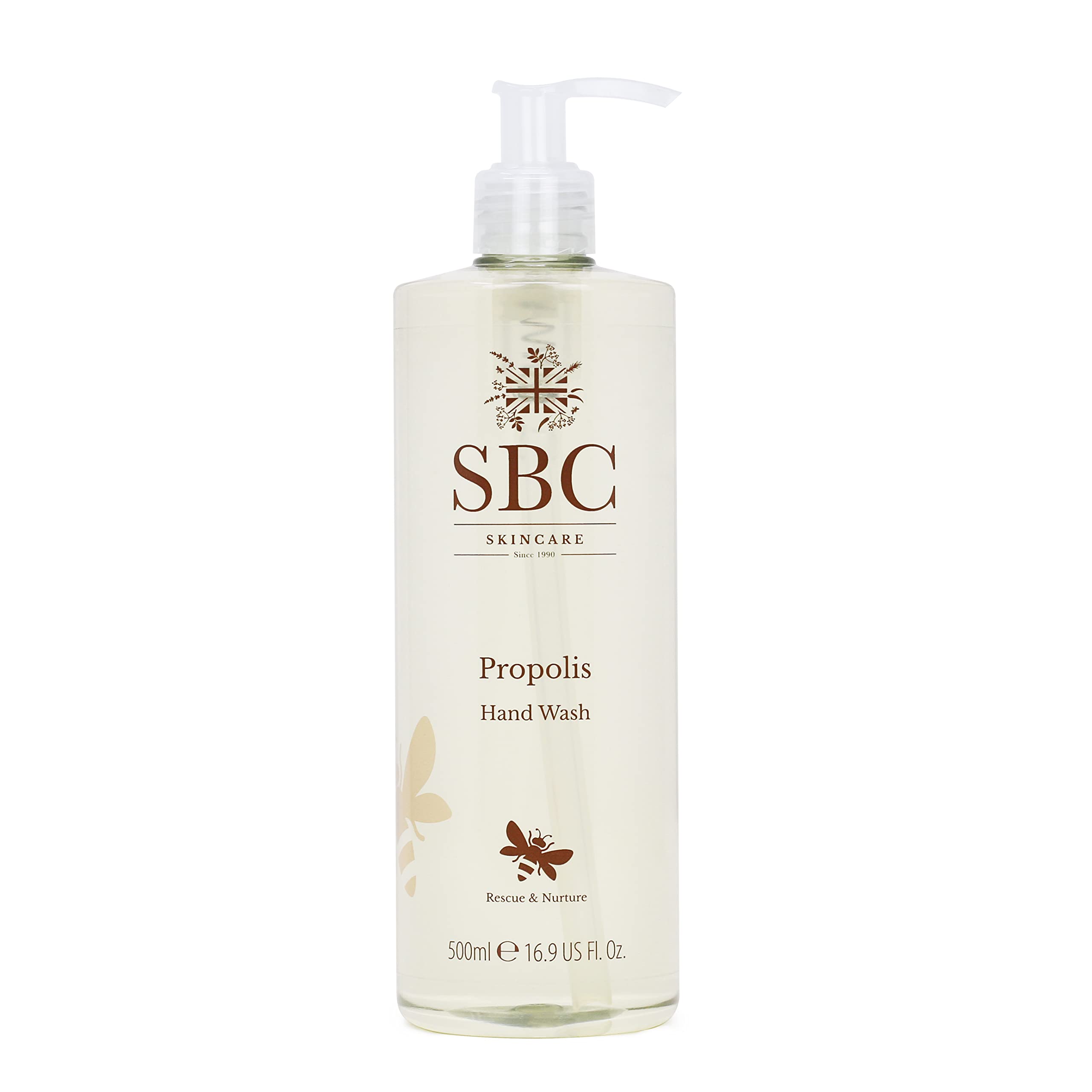 SBC Skincare Propolis Hand Wash – Moisturising Soap for Dry Skin – 500ml
