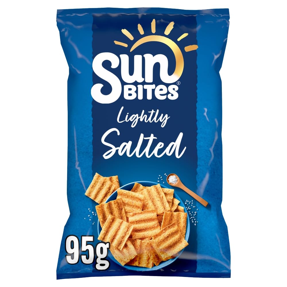 Sunbites Lightly Salted Wholegrain Crisps - 95g Multipack (Case of 12)