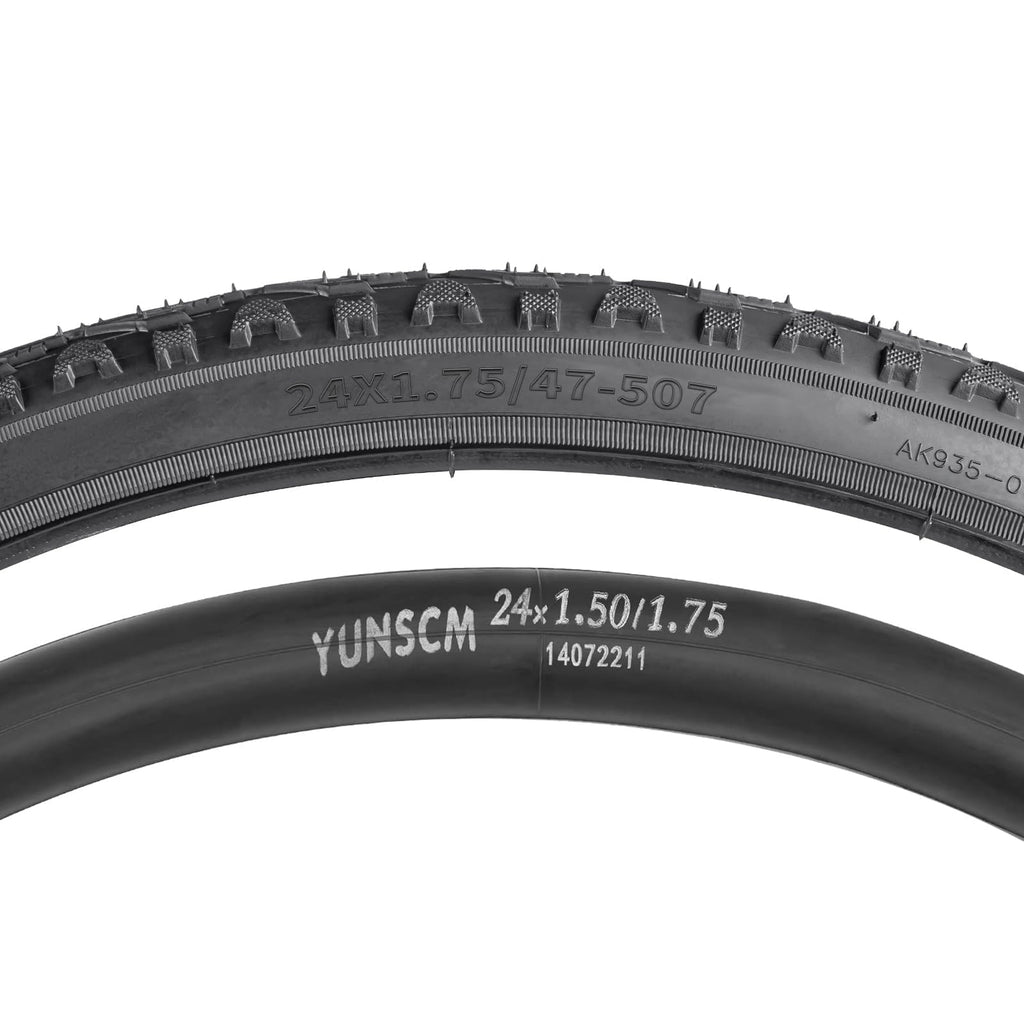 24" Bike Tyre and Tube Set - 2 Pack 24 x 1.75 Urban Road
