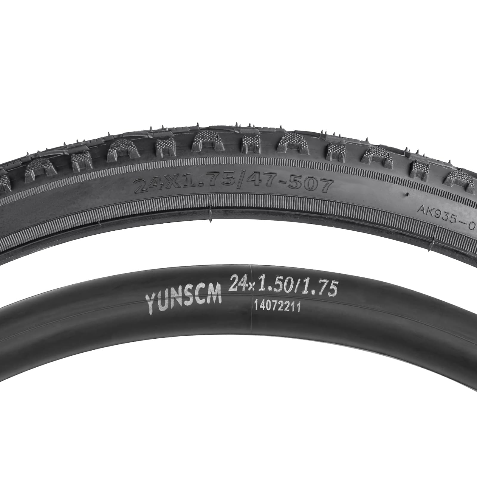 24" Bike Tyre and Tube Set - 2 Pack 24 x 1.75 Urban Road