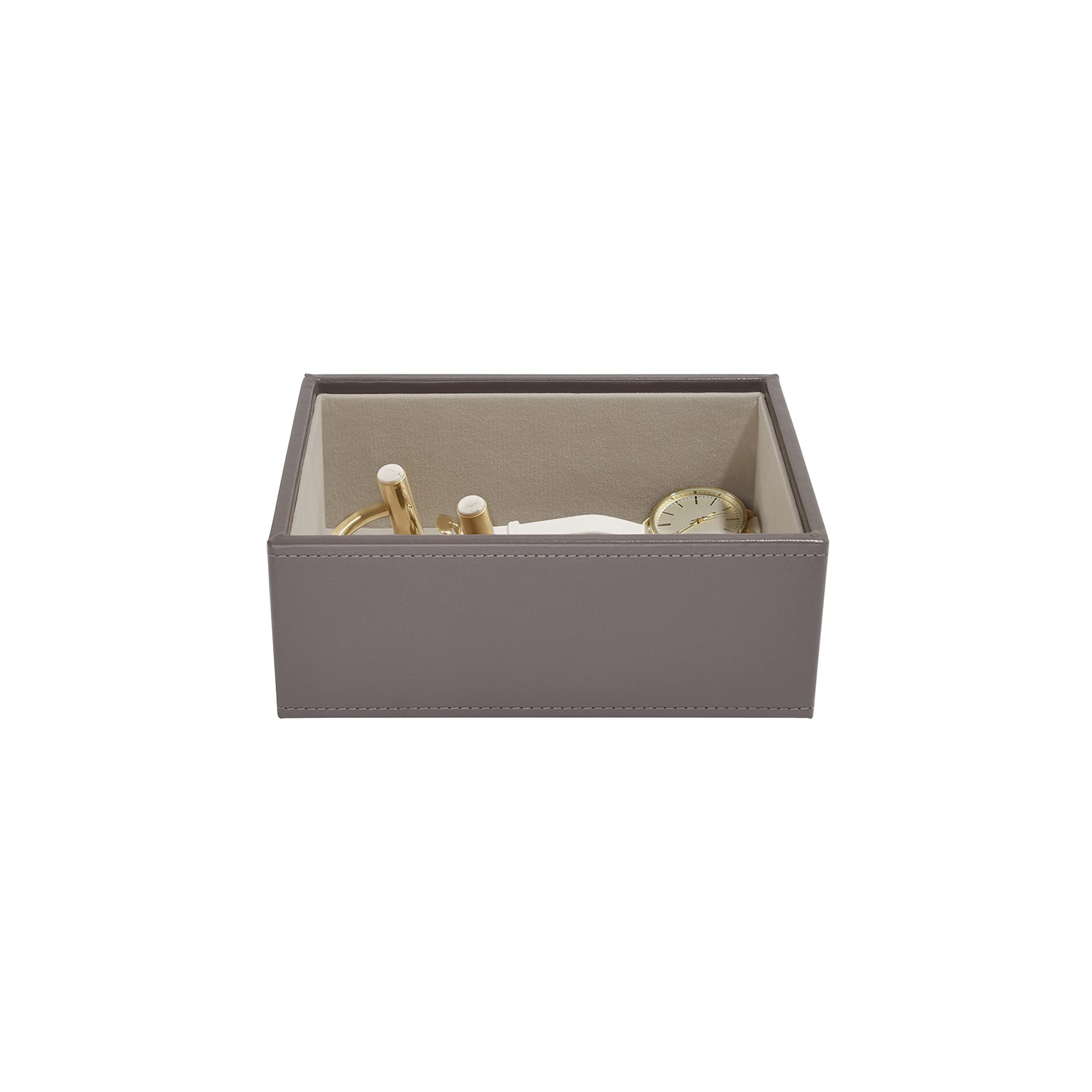 Stackers Mink Mini Chunky Jewellery Box Layer | Stone Velvet Lining