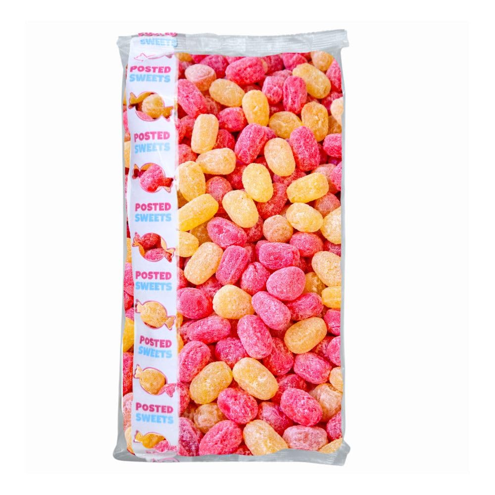 Jolof Store Pear Drops Sweets – 1kg Bulk Traditional British Hard Boiled Candy