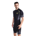 ZCCO Men's 1.5mm Neoprene Shorty Wetsuit – Back Zip Short Sleeve