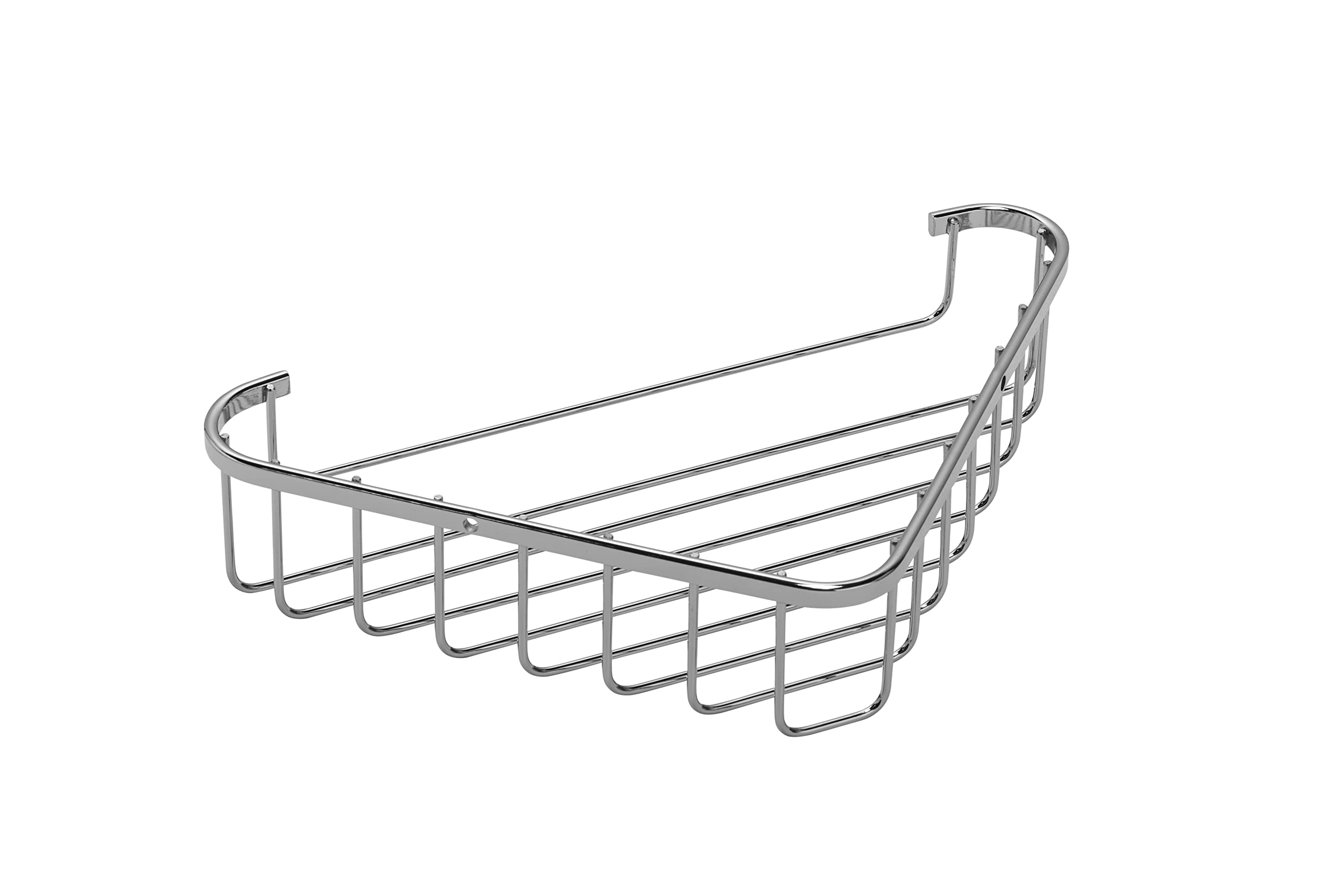Croydex Stainless Steel Corner Shower Caddy – Chrome Plated Storage Shelf