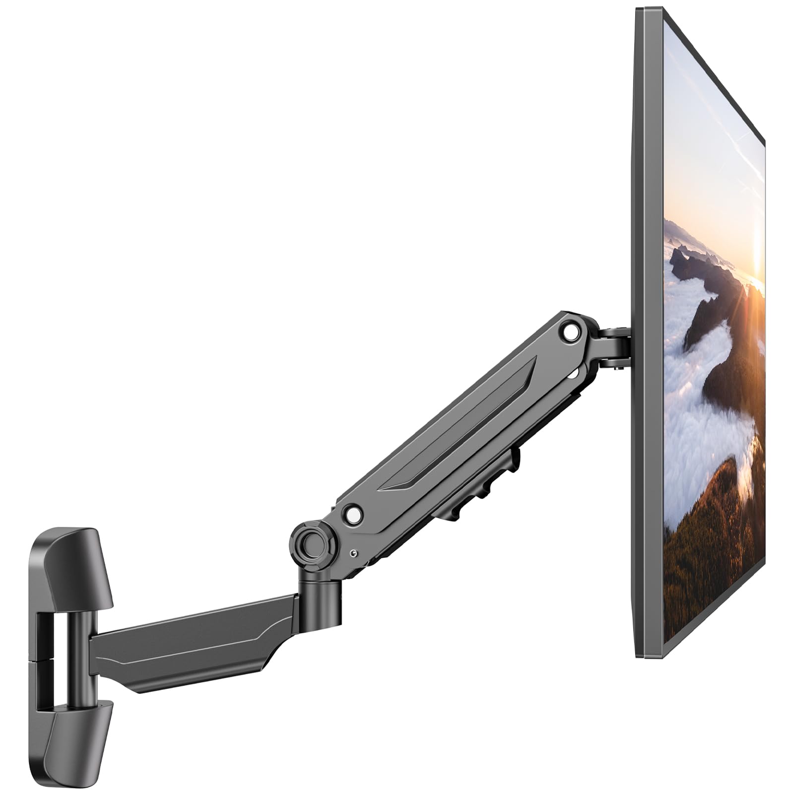 PUTORSEN Gas Spring Monitor Wall Mount for 17-42 inch Screens | Black