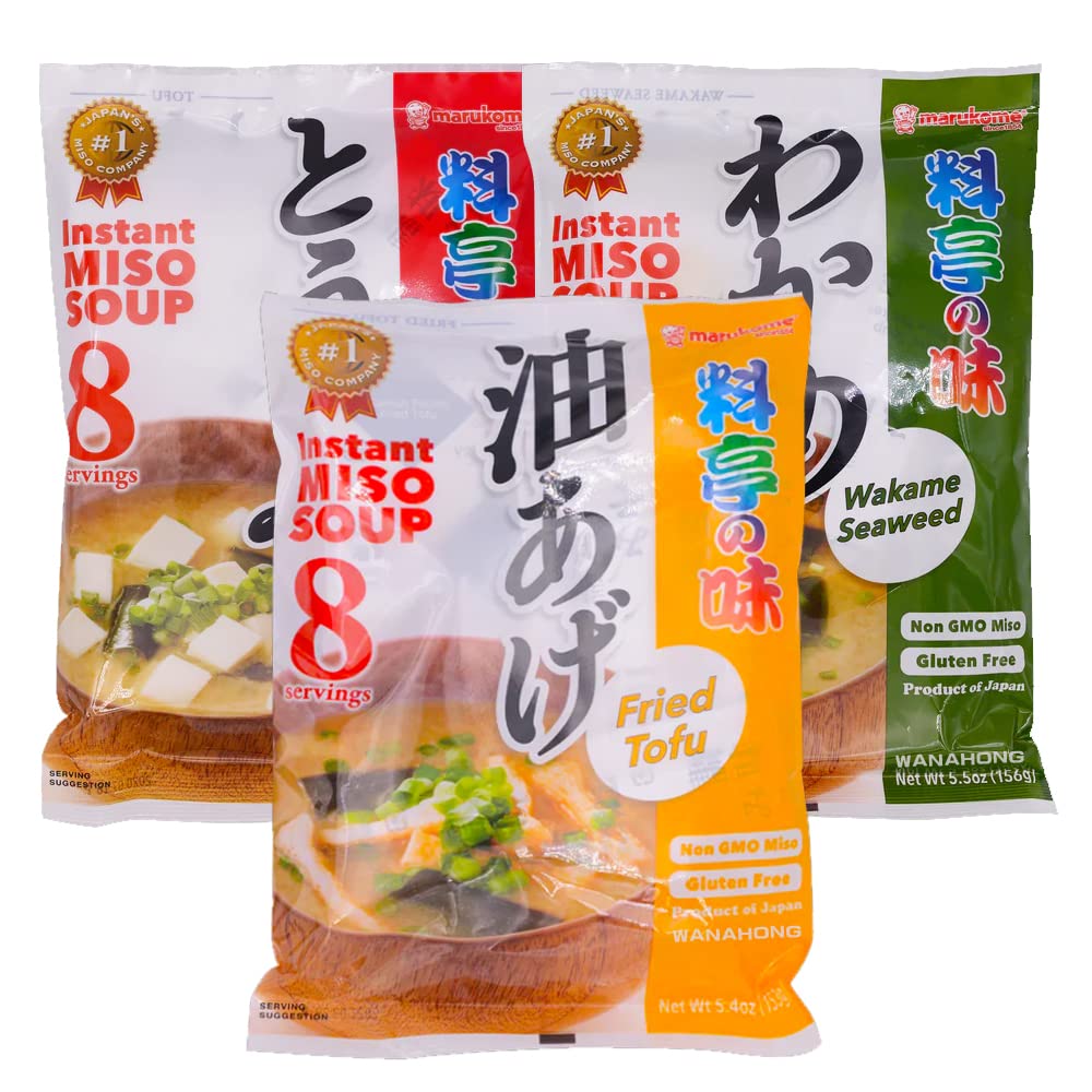 Marukome Instant Japanese Miso Soup Assorted Mix - 24 Servings