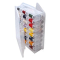 HomDSim 46 Grid Sewing Organizer | Double Sided Clear Thread Storage Box