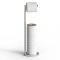 Free Standing Toilet Paper Holder - Stainless Steel Stand
