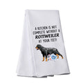 Funny Rottweiler Waffle Kitchen Towel – Dog Lover Gift