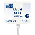Tork Sensitive Mini Liquid Soap S2 – Fragrance Free – 8 x 475ml