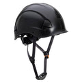 Portwest PS53 Height Endurance Safety Hard Hat - Unvented ABS Shell, Black