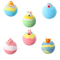 Amexo 6-Piece Kids Bath Bombs with Surprise Toys - Organic Gift Set