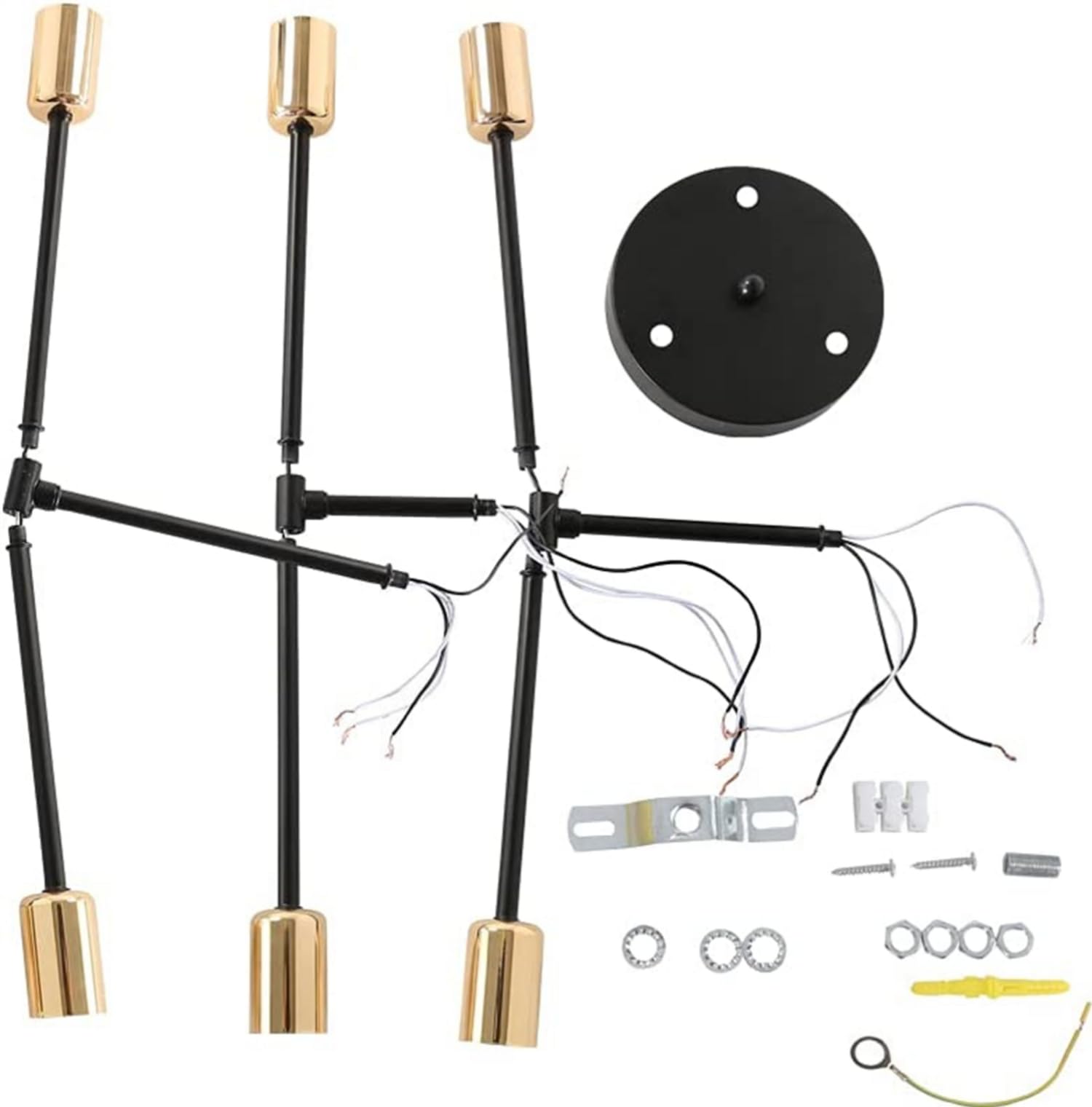 WQCSH Modern Minimalist Chandelier – Metal Satellite Pendant Light
