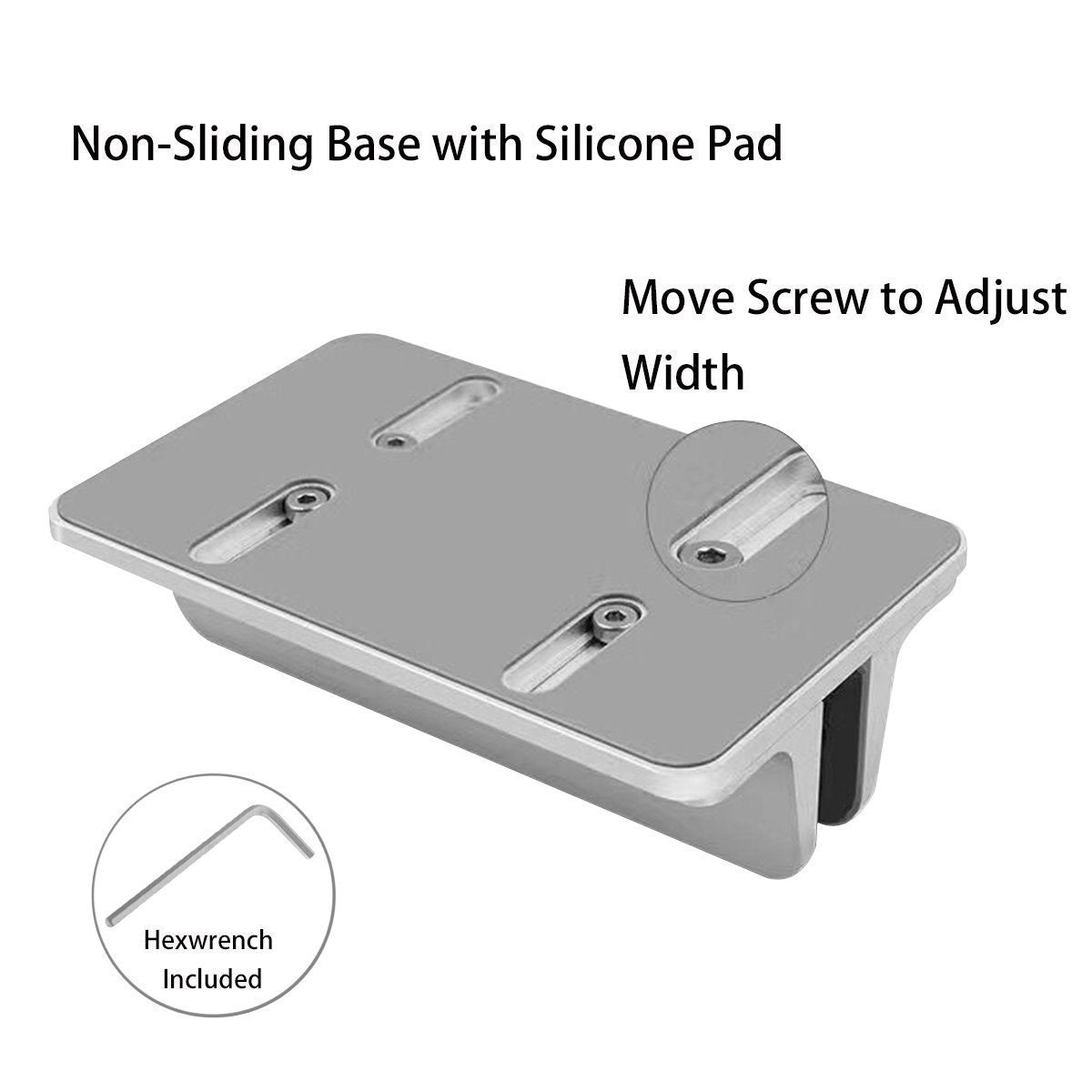 MOSISO Vertical Laptop Stand, Adjustable Aluminum Alloy Holder, Silver - image 4
