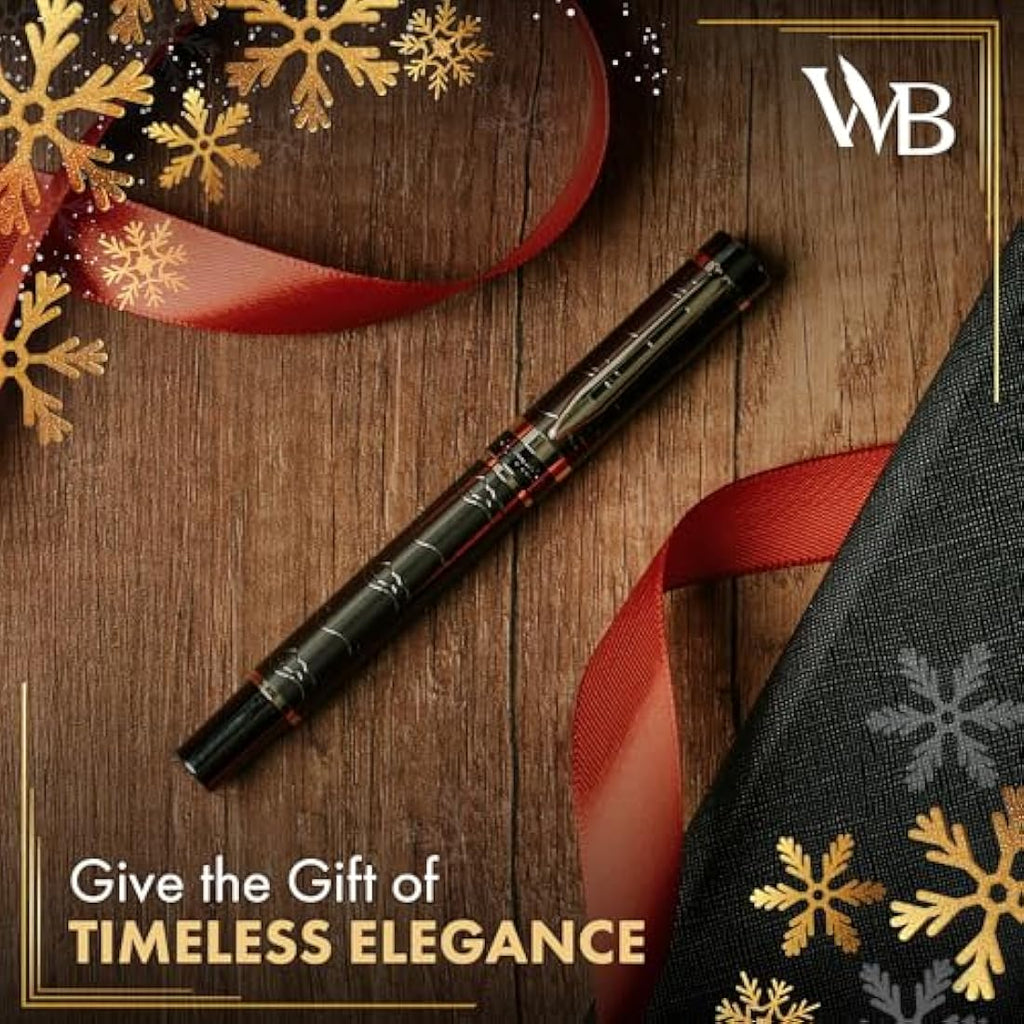 Wordsworth & Black Primori Fountain Pen Set - Gunmetal Gold Extra Fine