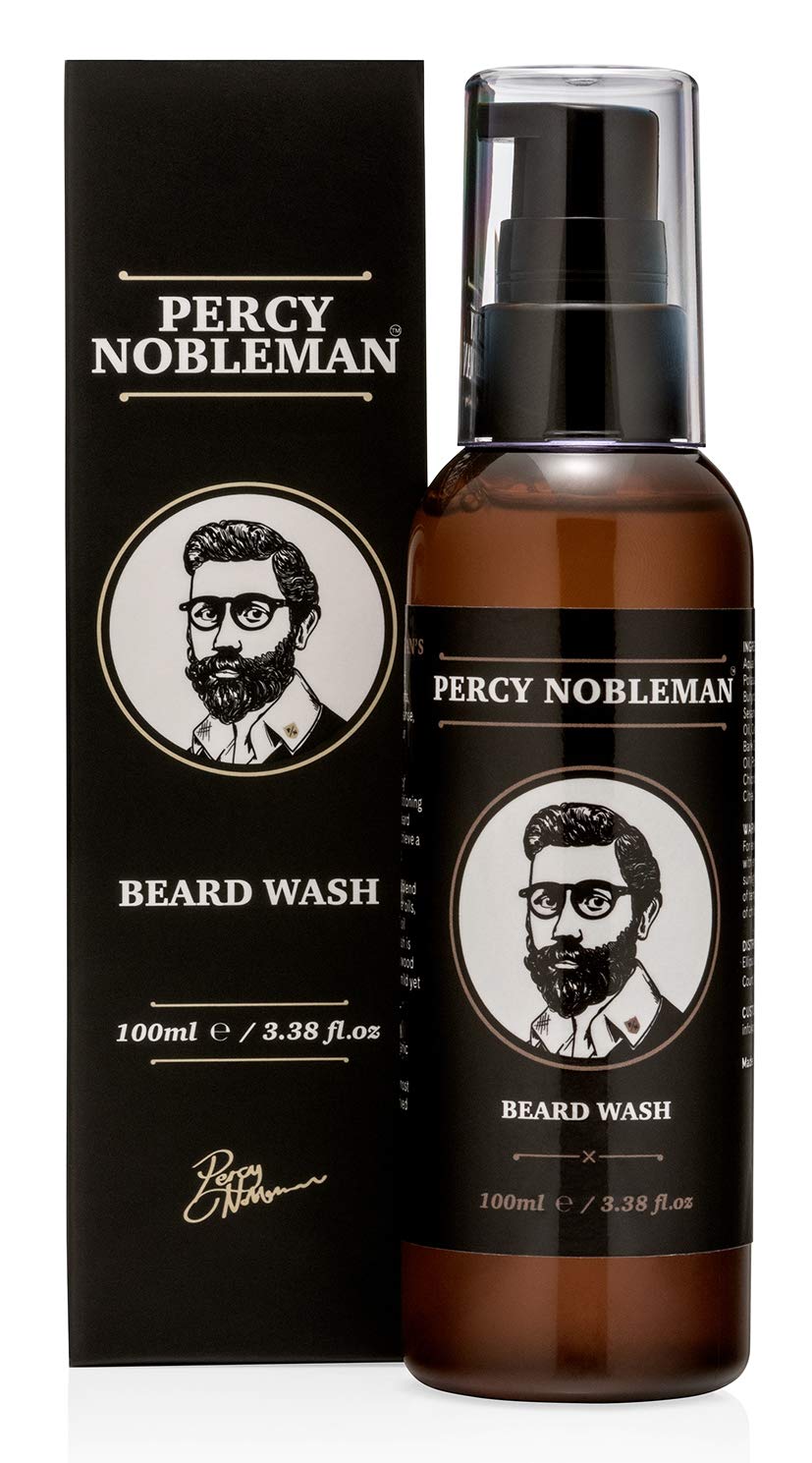 Percy Nobleman Beard Wash – 95% Organic Shampoo & Conditioner for Men