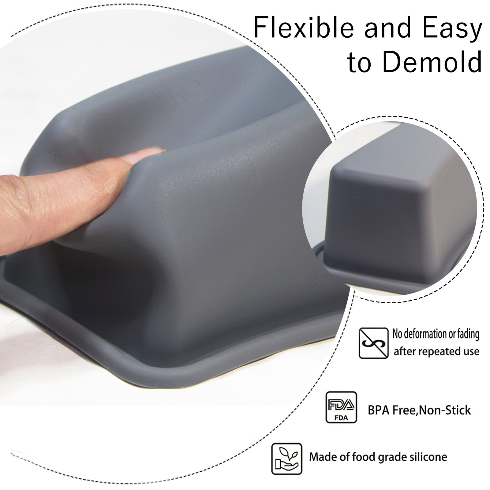Honnesserry Silicone Number Cake Tins | 0-8 Non-Stick Large Baking Moulds