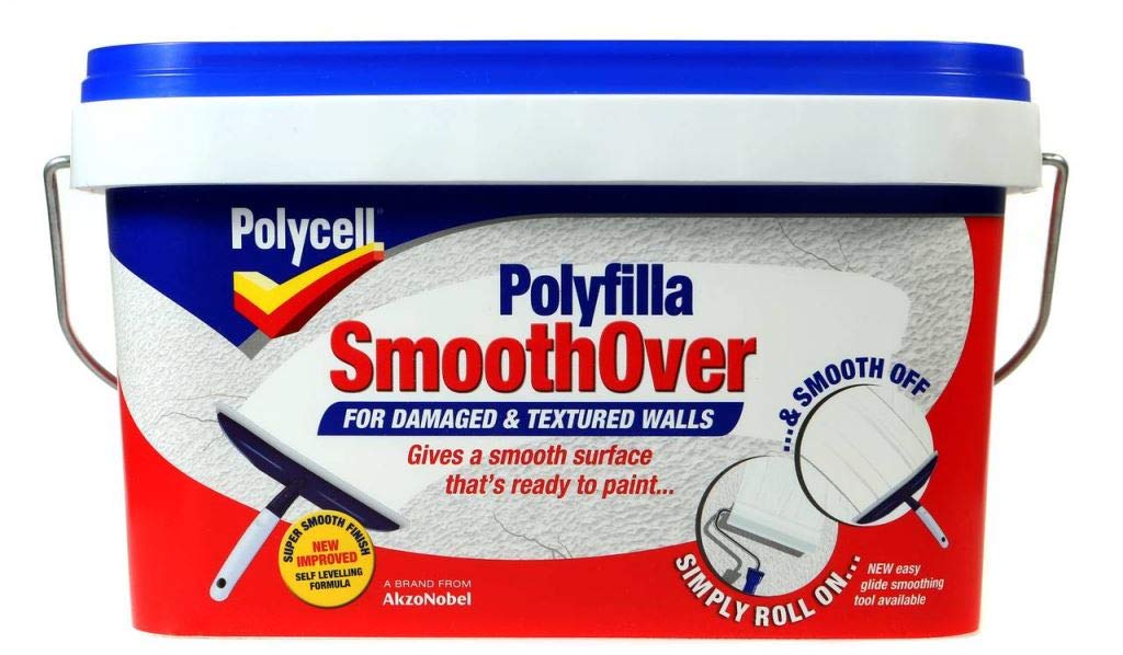 Polycell SmoothOver Damaged and Textured Wall Smoothing Filler - 2.5L