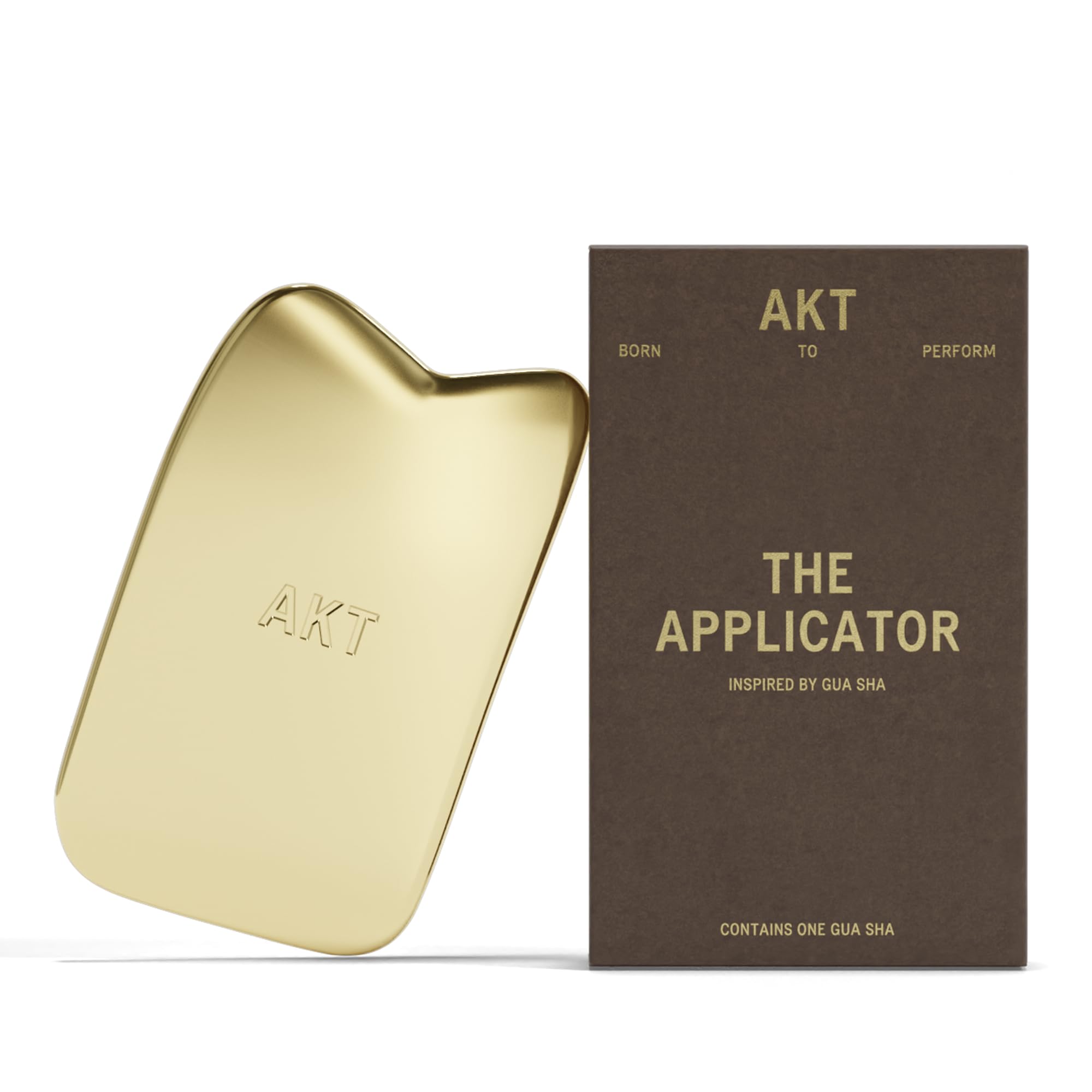 AKT The Applicator – Premium Brass Gua Sha Tool for Deodorant Balm
