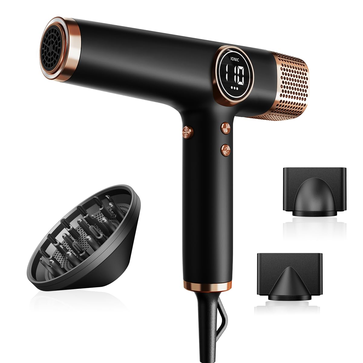 Faszin Professional Hair Dryer – 110,000 RPM High-Speed Ionic Hairdryer
