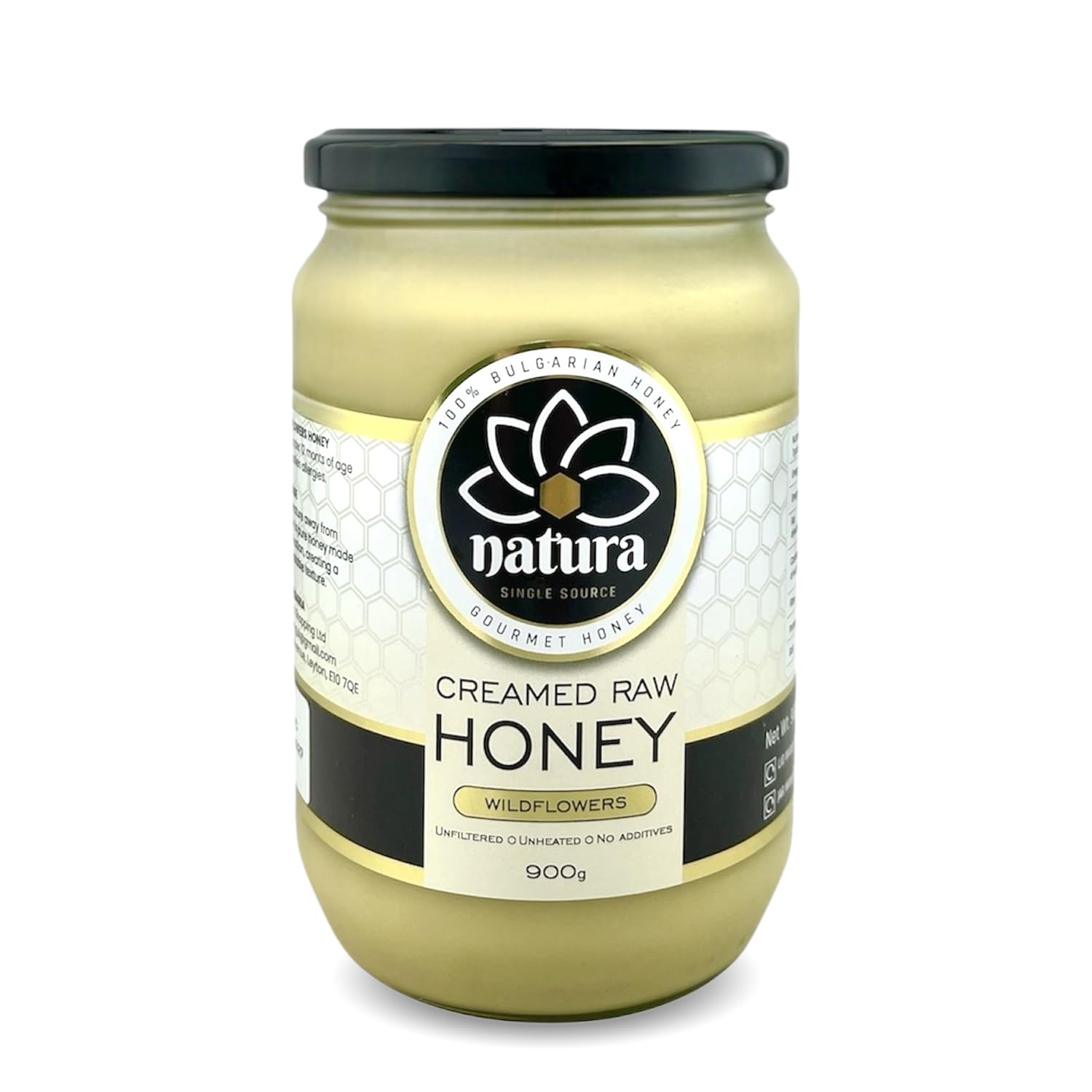 natura Honey Creamed Wildflower Honey – 100% Pure Unpasteurized 900g