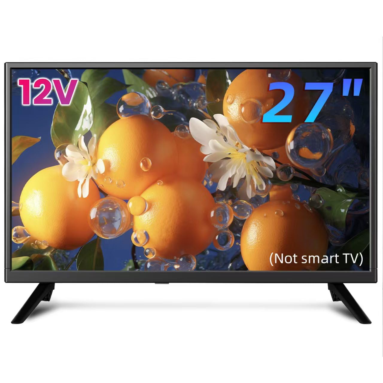 ZOSHING 27 Inch 1080P TV | Dual Power 12V/AC Television for Caravans