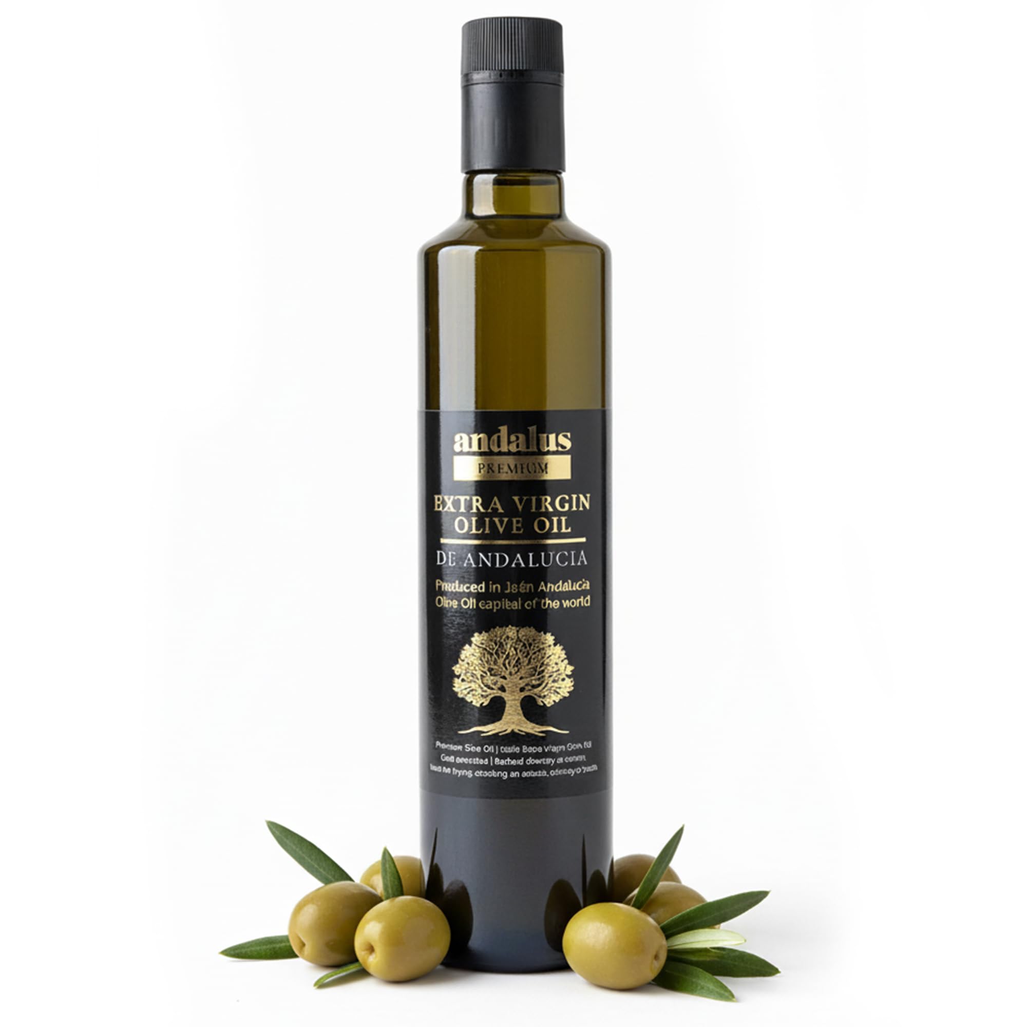 Andalus Extra Virgin Olive Oil | High Polyphenol Cold Pressed – 500ml