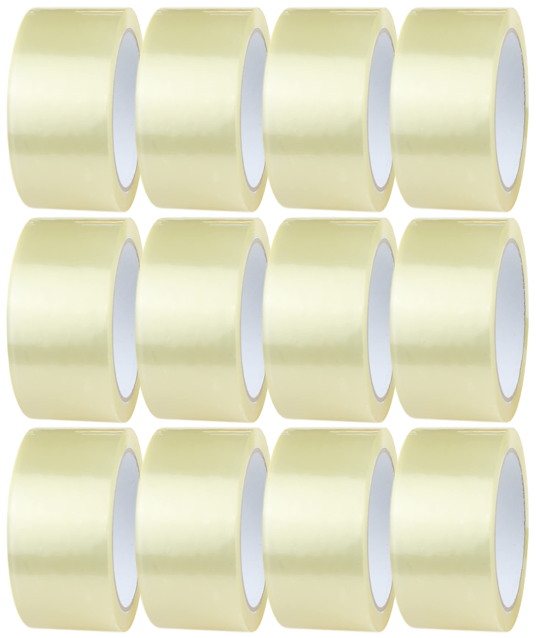 Crimson Starfish Clear Packaging Tape - 12 Rolls of 48mm x 66m