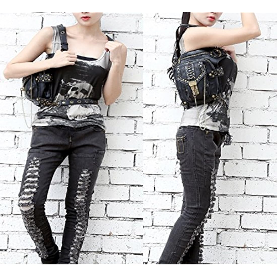 FiveloveTwo Tactical Drop Leg Bag | Steampunk Waist Pack & Messenger