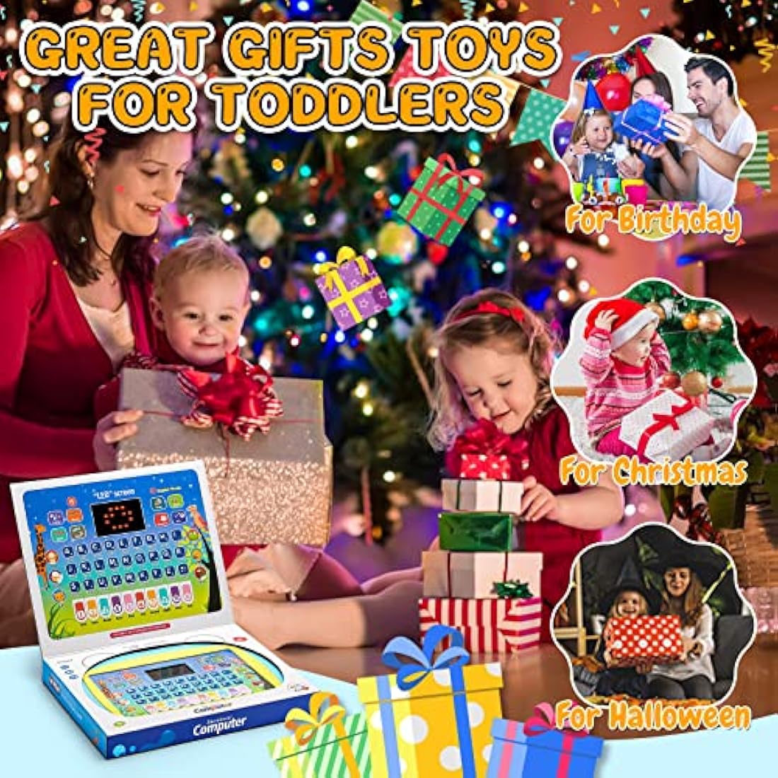 Jolof Store Toddler Learning Tablet – Interactive Educational Toy for Ages 1-4