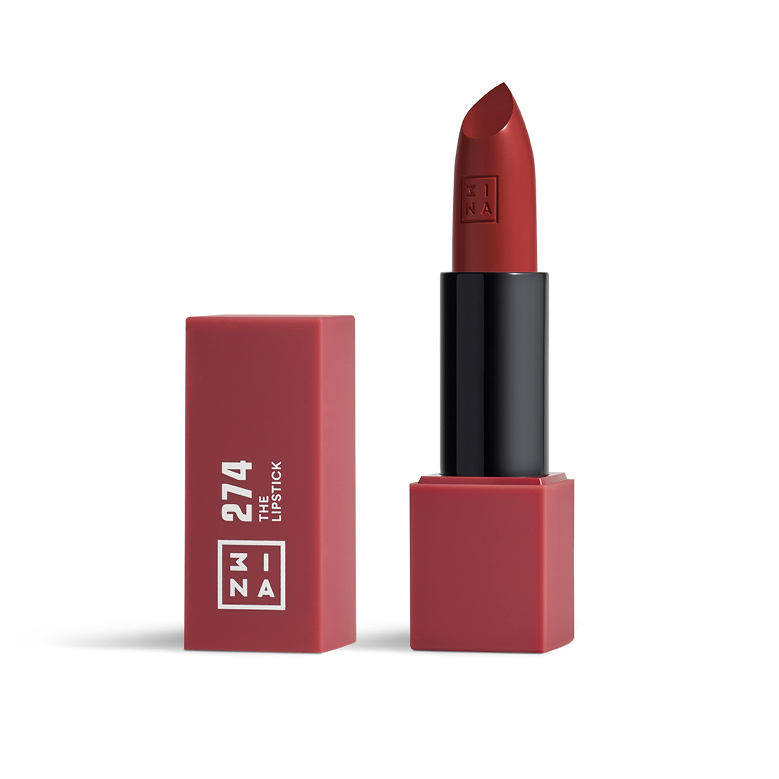 3INA MAKEUP The Lipstick 274 – Vegan Semi-Matte Moisturizing Burgundy