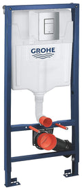 GROHE Rapid SL 3-in-1 Wall-Hung Toilet Frame Set with Flush Plate