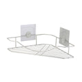 Axentia Nizza Stainless Steel Corner Bathroom Shelf – Adhesive Storage
