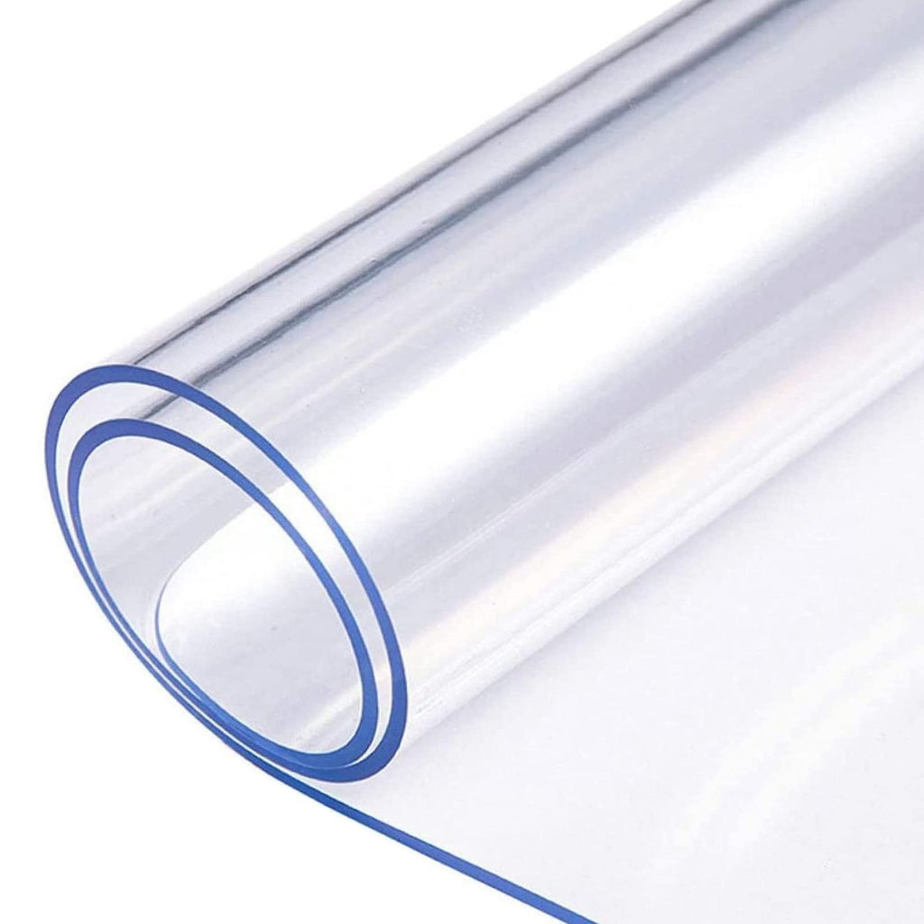 Nisorpa Clear PVC Table Cover Protector | 100x200cm Waterproof 2mm Mat