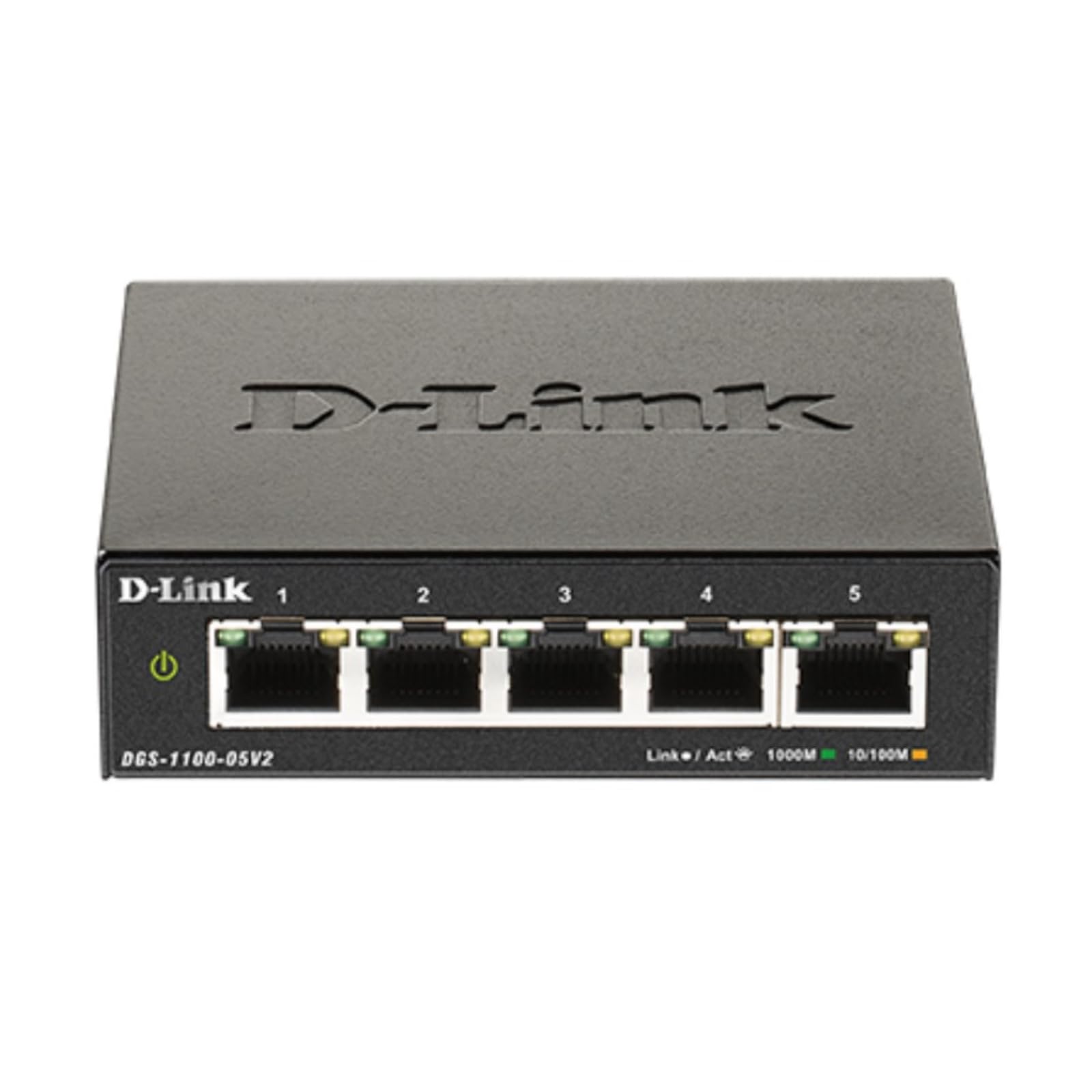D-Link DGS-1100-05V2 5-Port Gigabit Smart Managed Switch | Fanless