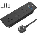 ANVODE Recessed Desk Power Socket | 3 Outlets, 4 USB Ports & 2M Lead
