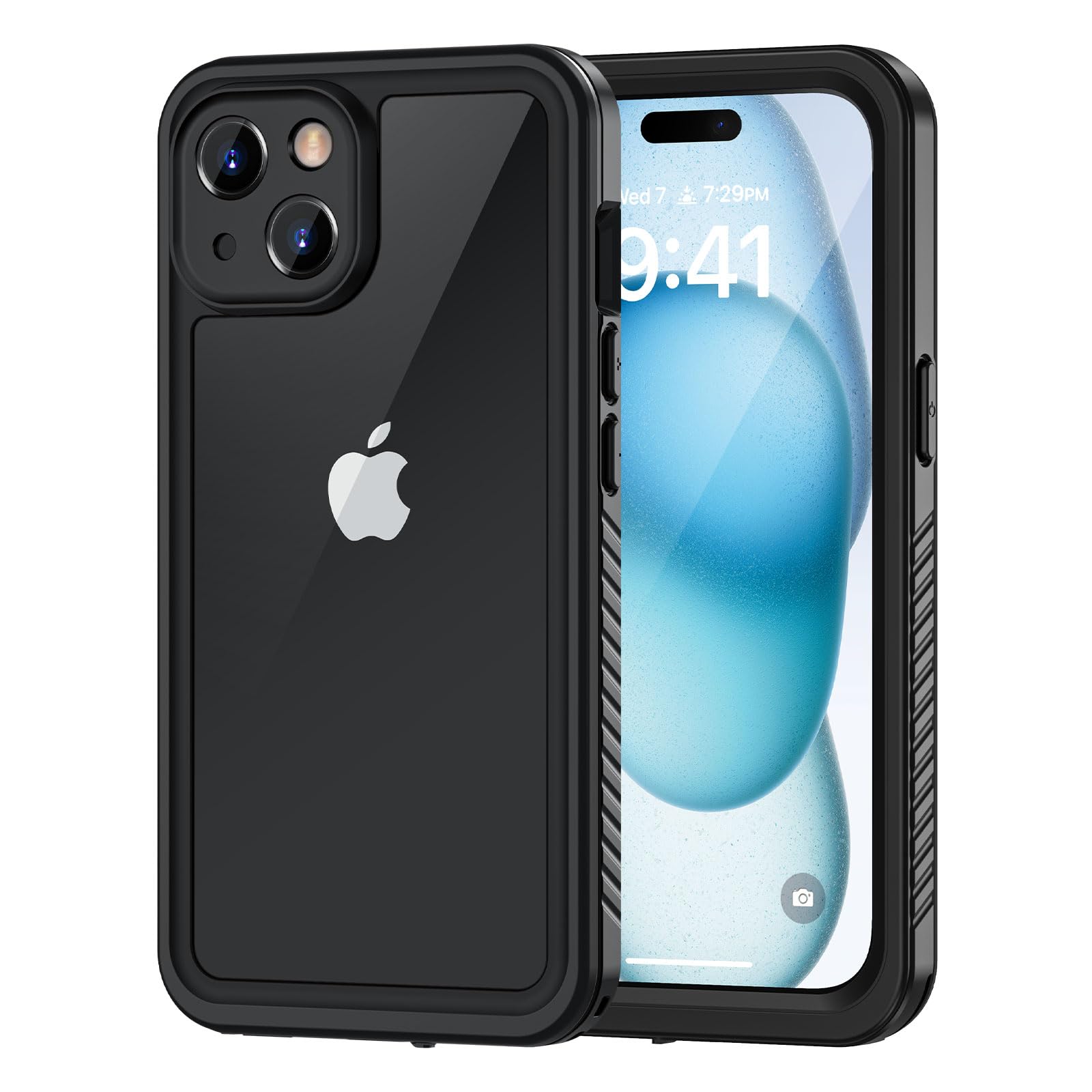 Lanhiem iPhone 15 Case | IP68 Waterproof Full Body Shockproof Cover