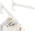 Dancrul Wall Mounted Clothes Drying Rack | Folding Aluminum Hanger