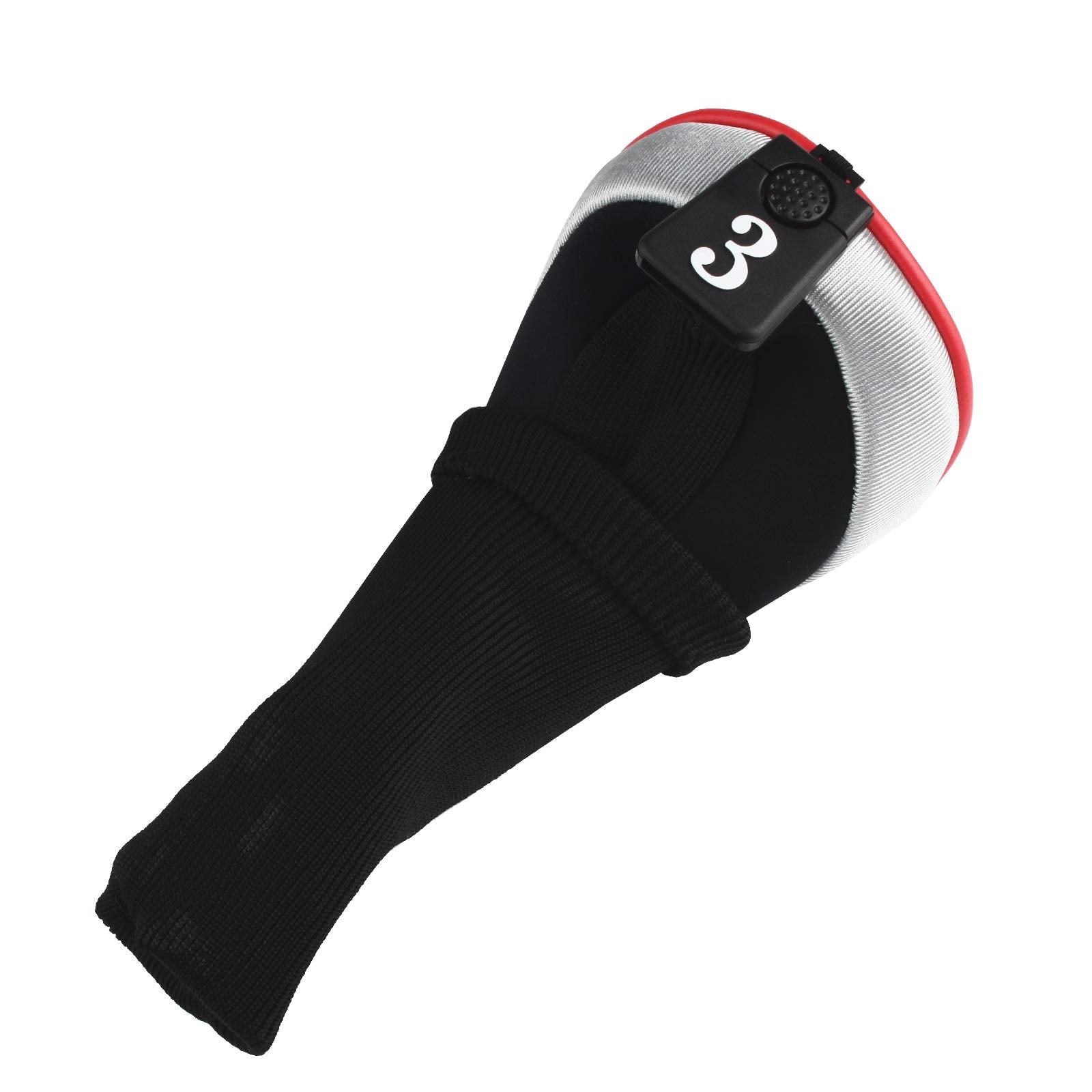 Andux Golf Wood Club Head Covers - 4pcs Set for 460cc Driver - Red