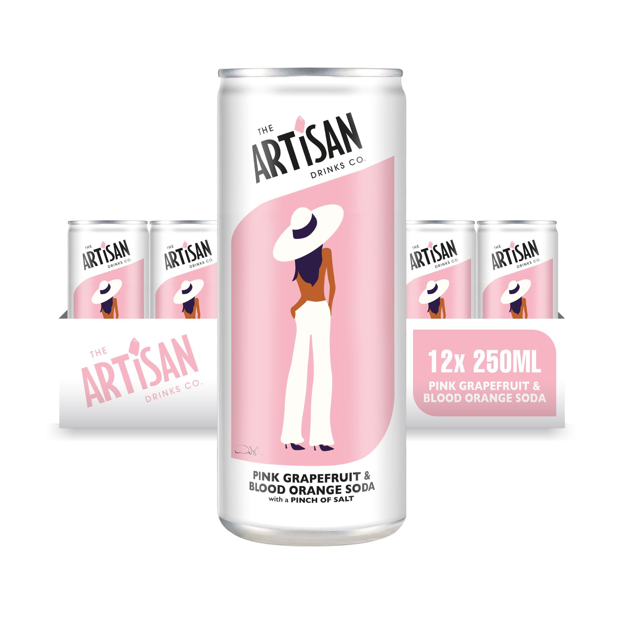 Artisan Pink Grapefruit & Blood Orange Craft Soda - 250ml (Case of 12)