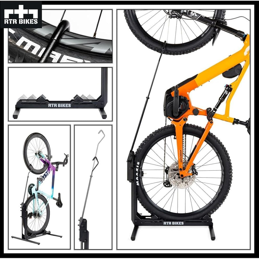 RTR BIKES BRUTUS UP Vertical Bicycle Stand | Heavy-Duty Bike Rack