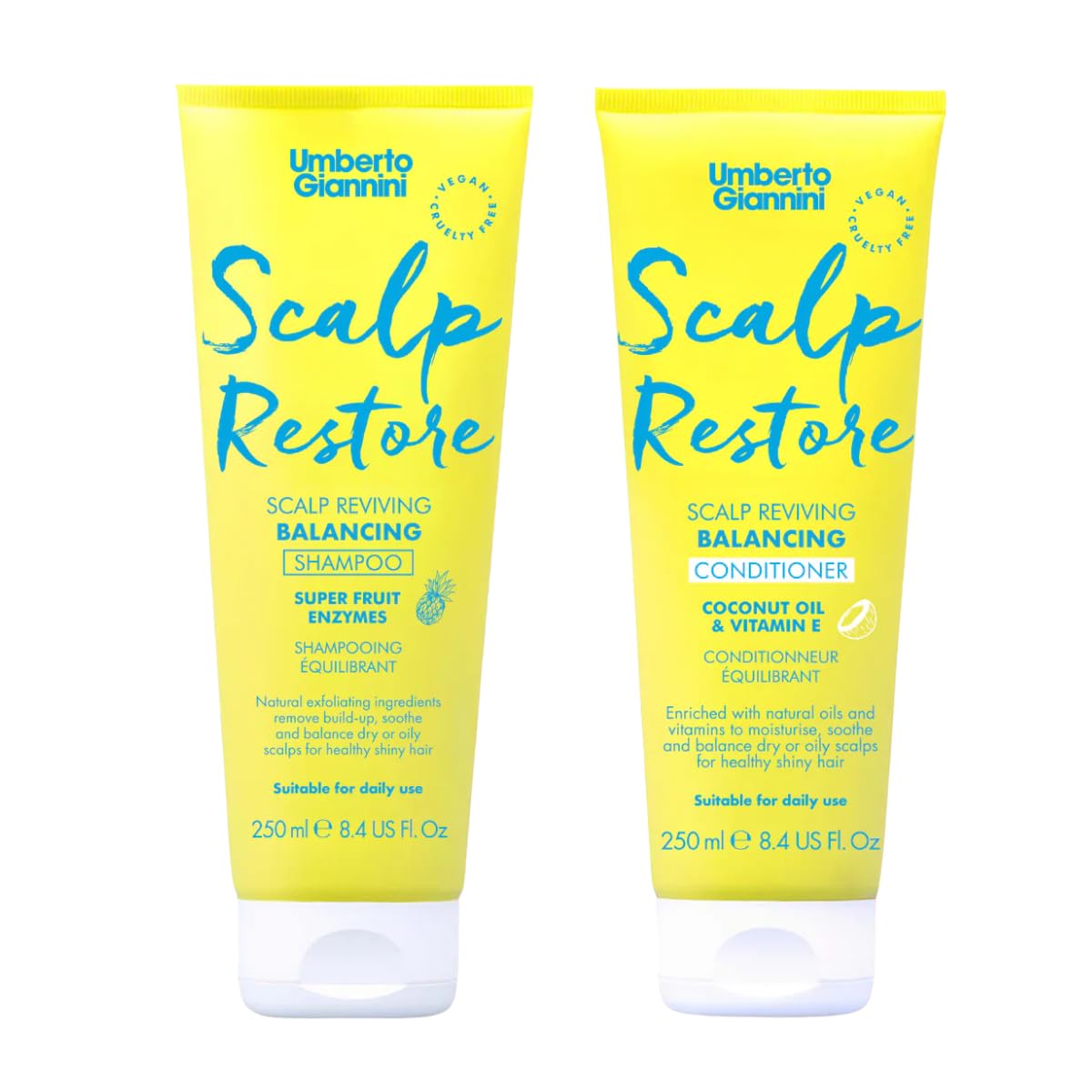 Umberto Giannini Scalp Restore Anti-Dandruff Shampoo & Conditioner Duo