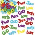 Baker Ross Glitter Foam Stickers – Self-Adhesive Craft Shapes, 150 Pack