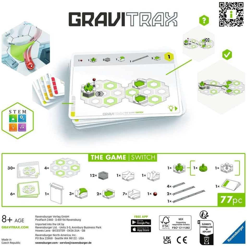 Ravensburger GraviTrax The Game Switch – Logic Puzzle Marble Run Set