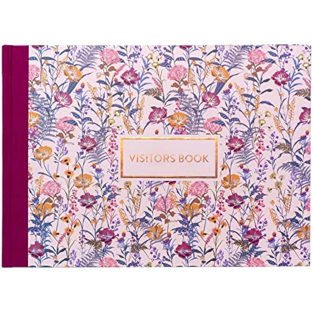 Pukka Pad Bloom A4 Visitors Book – 768 Entry Spaces – 120GSM Cream Paper